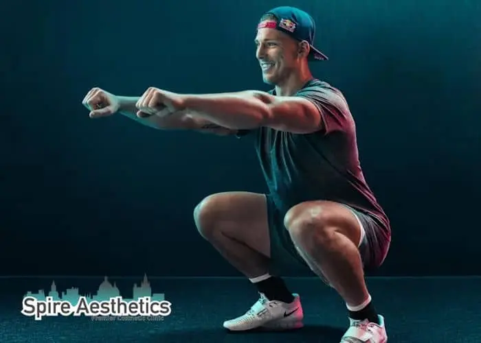 Image of man build leg muscle yorkshire through exercise