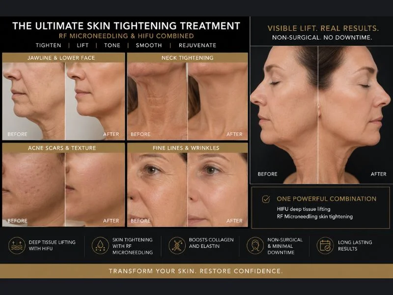 Results of combined treatment for the ultimate skin tightening treatment yorkshire 